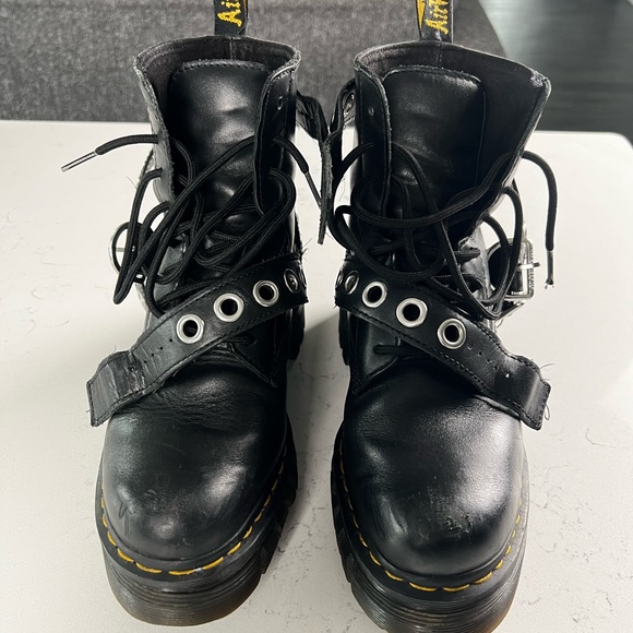 Dr. Martens Black Combat Platform Boots - Picture 6 of 12